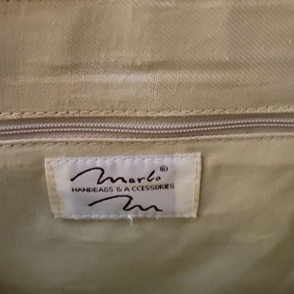 VTG MARLO Wicker Three Compartment Satchel Tote Bag